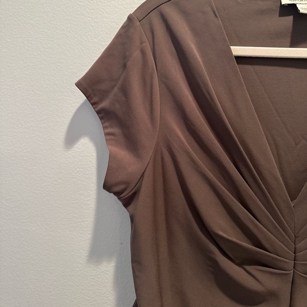 Boston Proper Ruched Dress Size Large - Picture 5 of 5